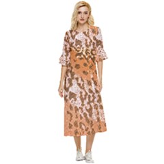 Leopard-knitted Double Cuff Midi Dress by skindeep