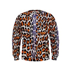 Fur-leopard 5 Kids  Sweatshirt by skindeep