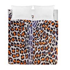 Fur-leopard 5 Duvet Cover Double Side (full/ Double Size) by skindeep