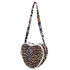 Fur-leopard 5 Heart Shoulder Bag by skindeep