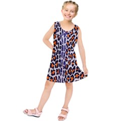 Fur-leopard 5 Kids  Tunic Dress by skindeep