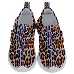 Fur-leopard 5 Kids  Velcro No Lace Shoes by skindeep