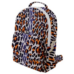 Fur-leopard 5 Flap Pocket Backpack (small) by skindeep