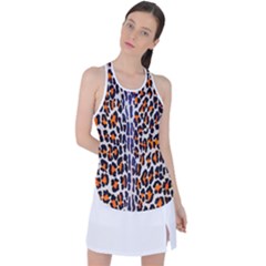 Fur-leopard 5 Racer Back Mesh Tank Top by skindeep