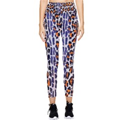 Fur-leopard 5 Pocket Leggings  by skindeep