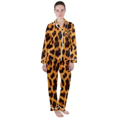 Fur 5 Satin Long Sleeve Pajamas Set by skindeep