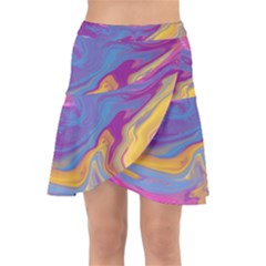 Flow Wrap Front Skirt