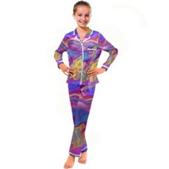 Flow Kid s Satin Long Sleeve Pajamas Set