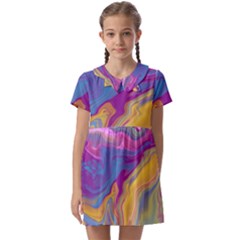 Flow Kids  Asymmetric Collar Dress