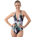 In Orbit Halter Cut-Out One Piece Swimsuit View1