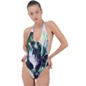 In Orbit Backless Halter One Piece Swimsuit View1