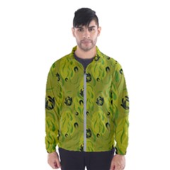 Folk Flowers Pattern  Men s Windbreaker by Eskimos