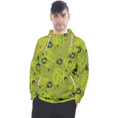 Folk Flowers Pattern  Men s Pullover Hoodie by Eskimos