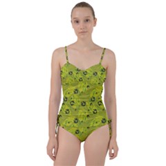 Folk Flowers Pattern  Sweetheart Tankini Set by Eskimos