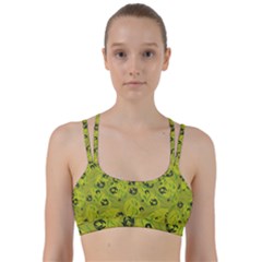 Folk Flowers Pattern  Line Them Up Sports Bra by Eskimos