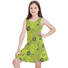 Folk Flowers Pattern  Kids  Lightweight Sleeveless Dress