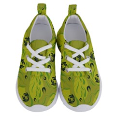 Folk Flowers Pattern  Running Shoes by Eskimos