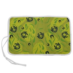 Folk Flowers Pattern  Pen Storage Case (m) by Eskimos