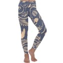 Folk flowers pattern  Kids  Lightweight Velour Classic Yoga Leggings View1