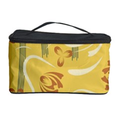 Folk Flowers Pattern  Cosmetic Storage by Eskimos