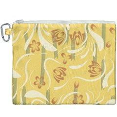 Folk Flowers Pattern  Canvas Cosmetic Bag (xxxl) by Eskimos