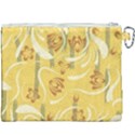 Folk flowers pattern  Canvas Cosmetic Bag (XXXL) View2