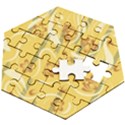 Folk flowers pattern  Wooden Puzzle Hexagon View2