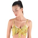 Folk flowers pattern  Woven Tie Front Bralet View1