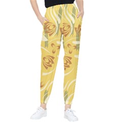 Folk Flowers Pattern  Tapered Pants by Eskimos