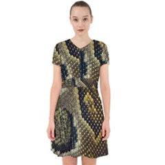 Leatherette Snake 2 Adorable In Chiffon Dress by skindeep