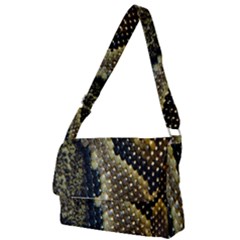 Leatherette Snake 2 Full Print Messenger Bag (s) by skindeep