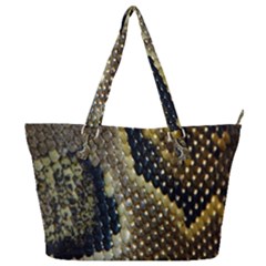 Leatherette Snake 2 Full Print Shoulder Bag by skindeep