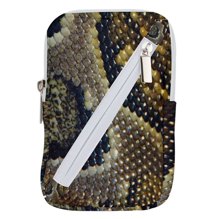 Leatherette Snake 2 Belt Pouch Bag (Large)