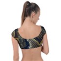 Leatherette Snake 2 Cap Sleeve Ring Bikini Top View2