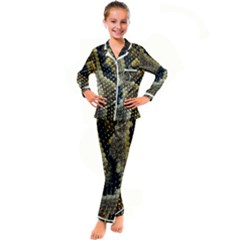 Leatherette Snake 2 Kid s Satin Long Sleeve Pajamas Set