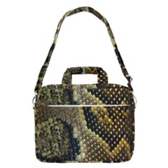 Leatherette Snake 2 Macbook Pro Shoulder Laptop Bag (large) by skindeep