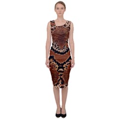 Leatherette Snake 3 Sleeveless Pencil Dress by skindeep