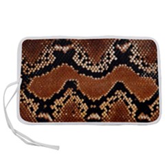 Leatherette Snake 3 Pen Storage Case (m) by skindeep