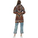 Leatherette Snake 3 Women s Long Oversized Pullover Hoodie View2