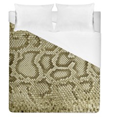 Leatherette Snake 4 Duvet Cover (queen Size) by skindeep