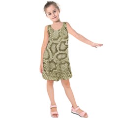 Leatherette Snake 4 Kids  Sleeveless Dress by skindeep