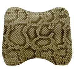 Leatherette Snake 4 Velour Head Support Cushion by skindeep