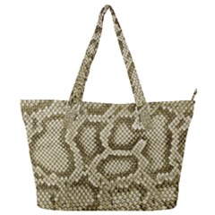 Leatherette Snake 4 Full Print Shoulder Bag by skindeep