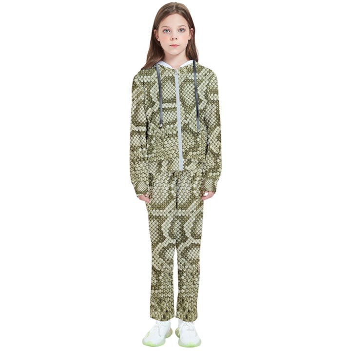 Leatherette Snake 4 Kids  Tracksuit