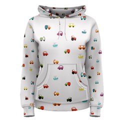 Cute Bright Little Cars Women s Pullover Hoodie by SychEva