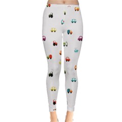 Cute Bright Little Cars Inside Out Leggings by SychEva