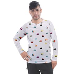 Cute Bright Little Cars Men s Pique Long Sleeve Tee