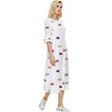 Cute Bright Little Cars Double Cuff Midi Dress View3