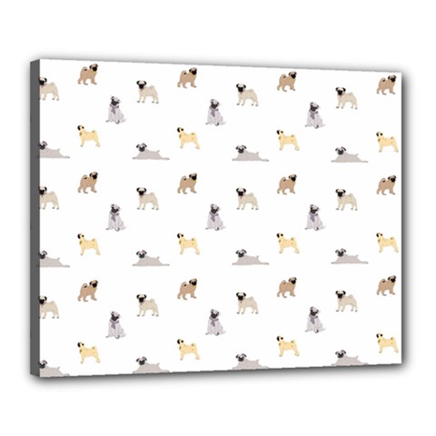 Funny Pugs Canvas 20  X 16  (stretched) by SychEva