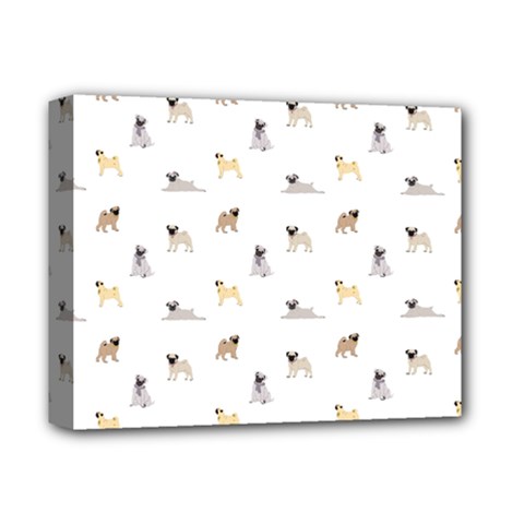 Funny Pugs Deluxe Canvas 14  X 11  (stretched) by SychEva